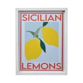 Art for the Home Fruit Multicoloured Framed print (H)450cm x (W)350cm