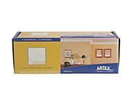 Artex Easifix Classic C-shaped Paper faced plaster Internal Coving corner (L)340mm (W)95mm, Pack of 4