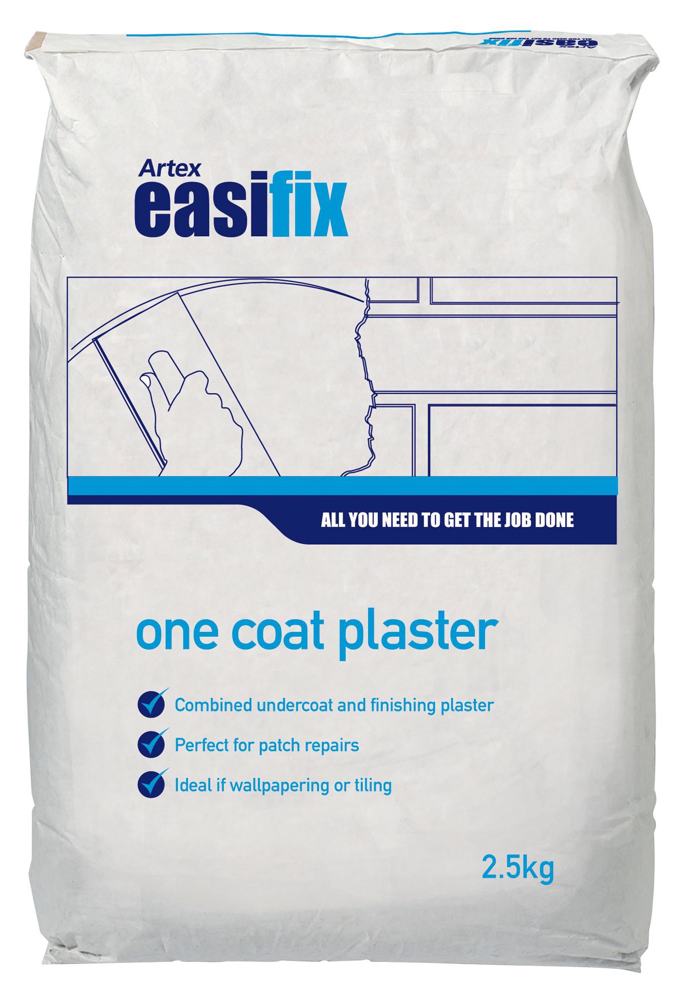 Artex Easifix One Coat Plaster 2.5kg DIY at B&Q