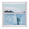 Arthouse Abstract seascape Blue Canvas art (H)60cm x (W)60cm