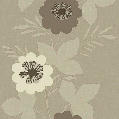 Arthouse Bloom border Beige & cream Floral Wallpaper