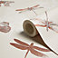 Arthouse Enchanted wings Taupe Insects Glitter effect Textured Wallpaper