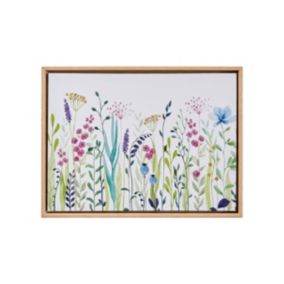 Arthouse Meadow flowers Multicolour Canvas art (H)30cm x (W)40cm