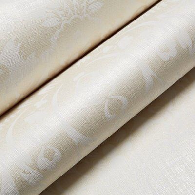 Arthouse Napoli Cream Glitter effect Grand damask Smooth Wallpaper