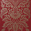 Arthouse Napoli Red Grand damask Glitter effect Smooth Wallpaper