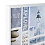 Arthouse Nautical montage Blue & white Framed print (H)60cm x (W)60cm