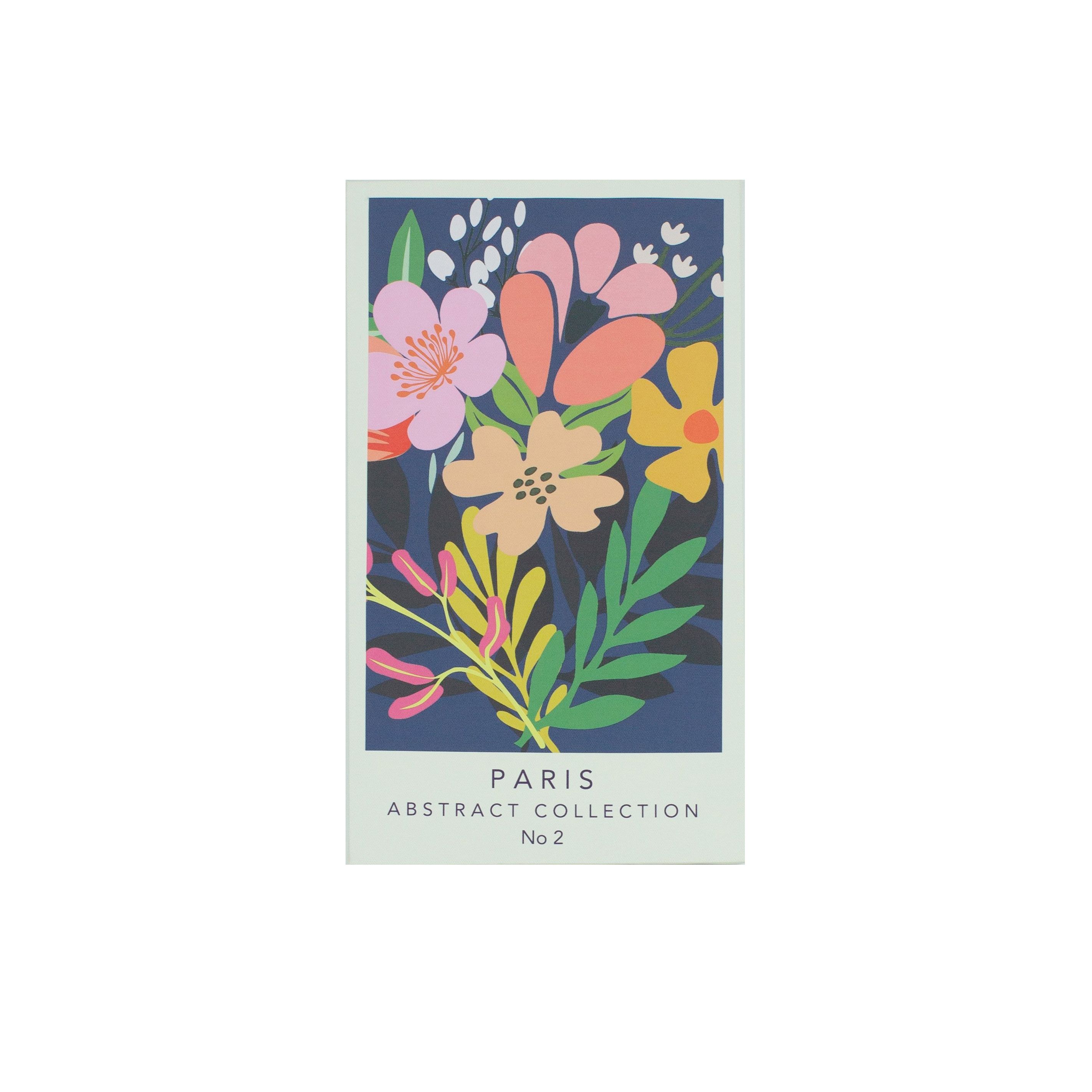 Arthouse Paris Flower Market Multicolour Canvas art, Set of 3