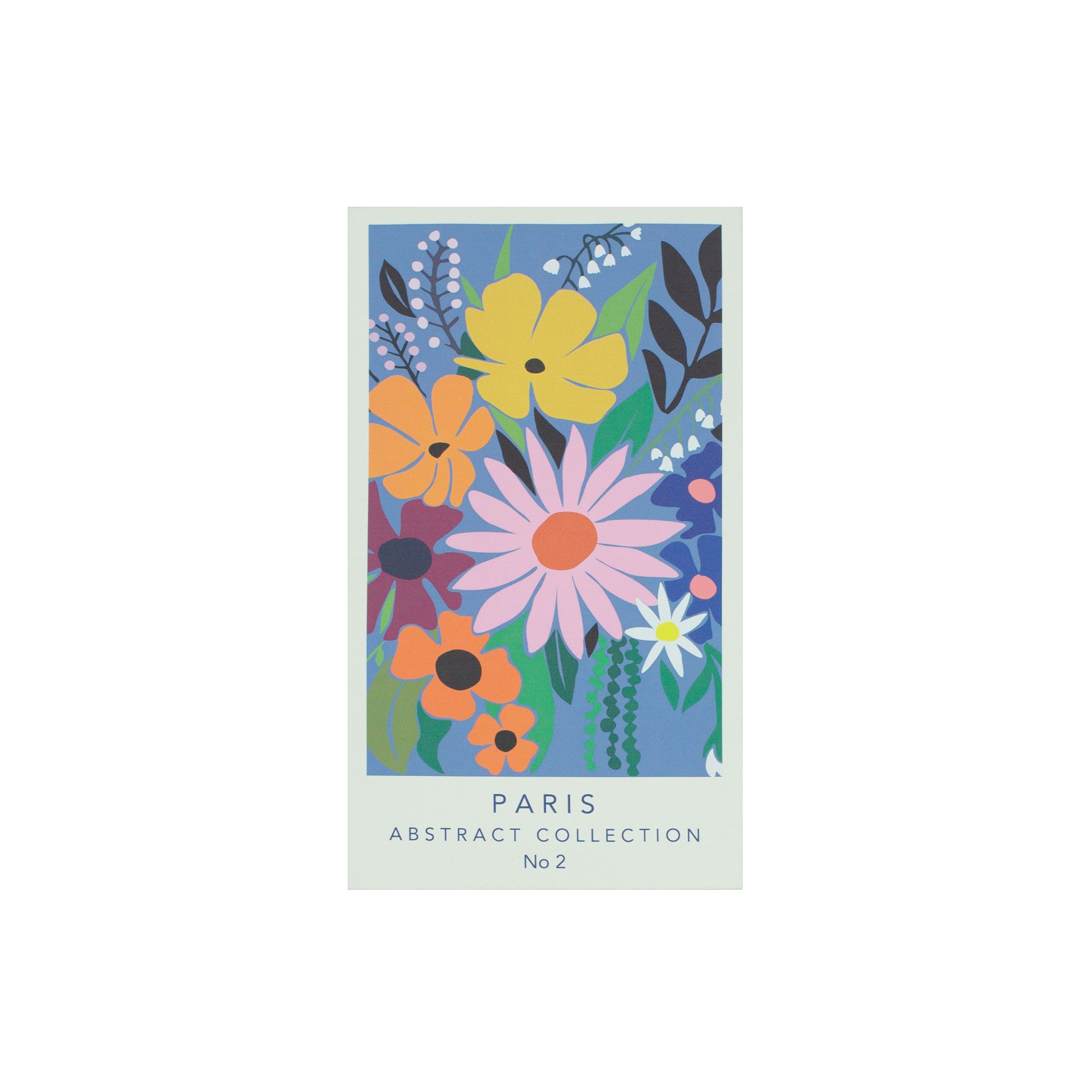 Arthouse Paris Flower Market Multicolour Canvas art, Set of 3