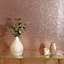 Arthouse Rose gold glitter effect Sequin Sparkle Textured Wallpaper