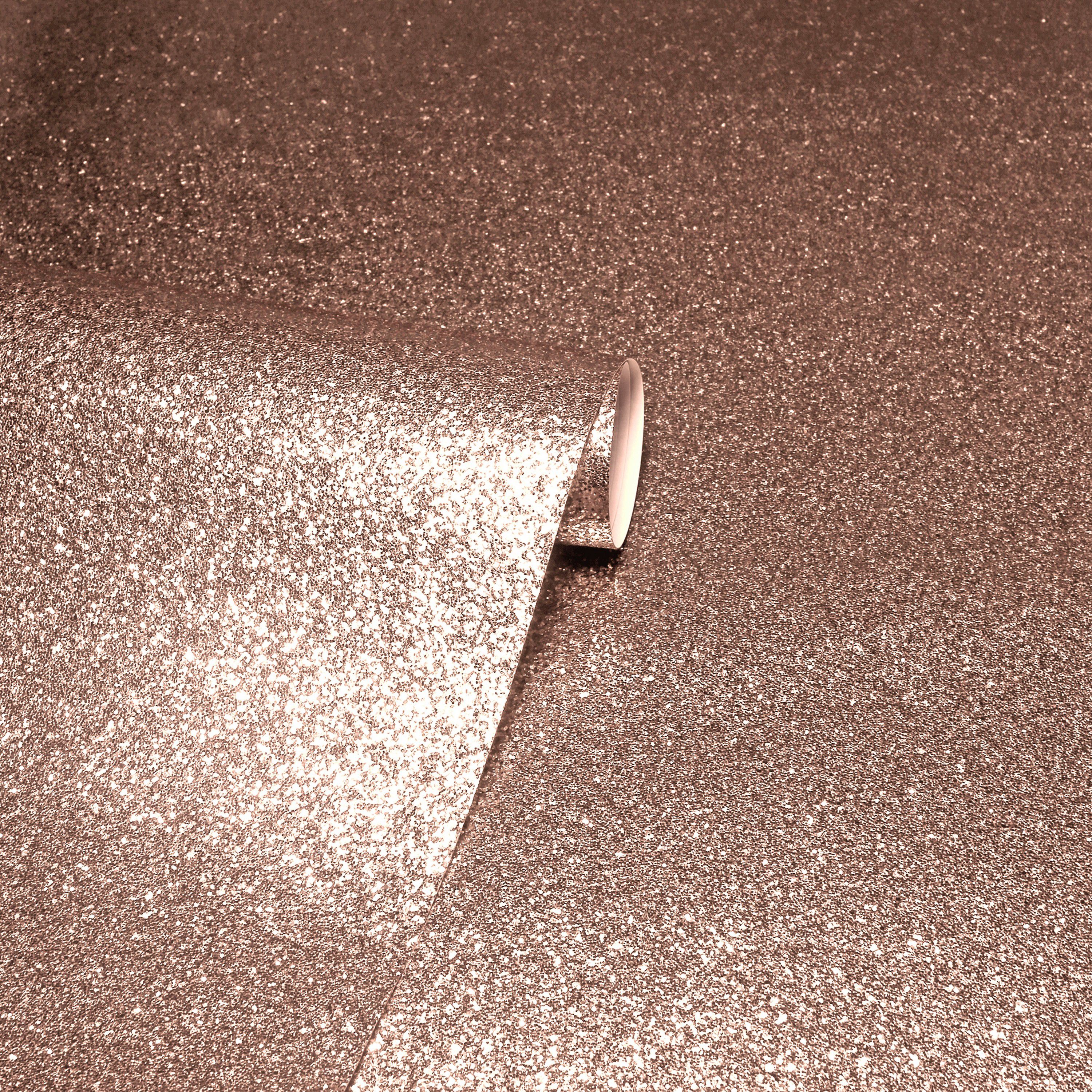 Arthouse Rose gold Rose gold glitter effect Sequin Sparkle Textured Wallpaper