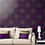 Arthouse Sophie conran zaggaro Purple Medallion Smooth Wallpaper