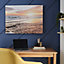 Arthouse Sunset Blush Canvas art (H)60cm x (W)80cm