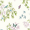 Arthouse Vintage Halcyon days Cream Glitter effect Birds, butterflies & trees Smooth Wallpaper