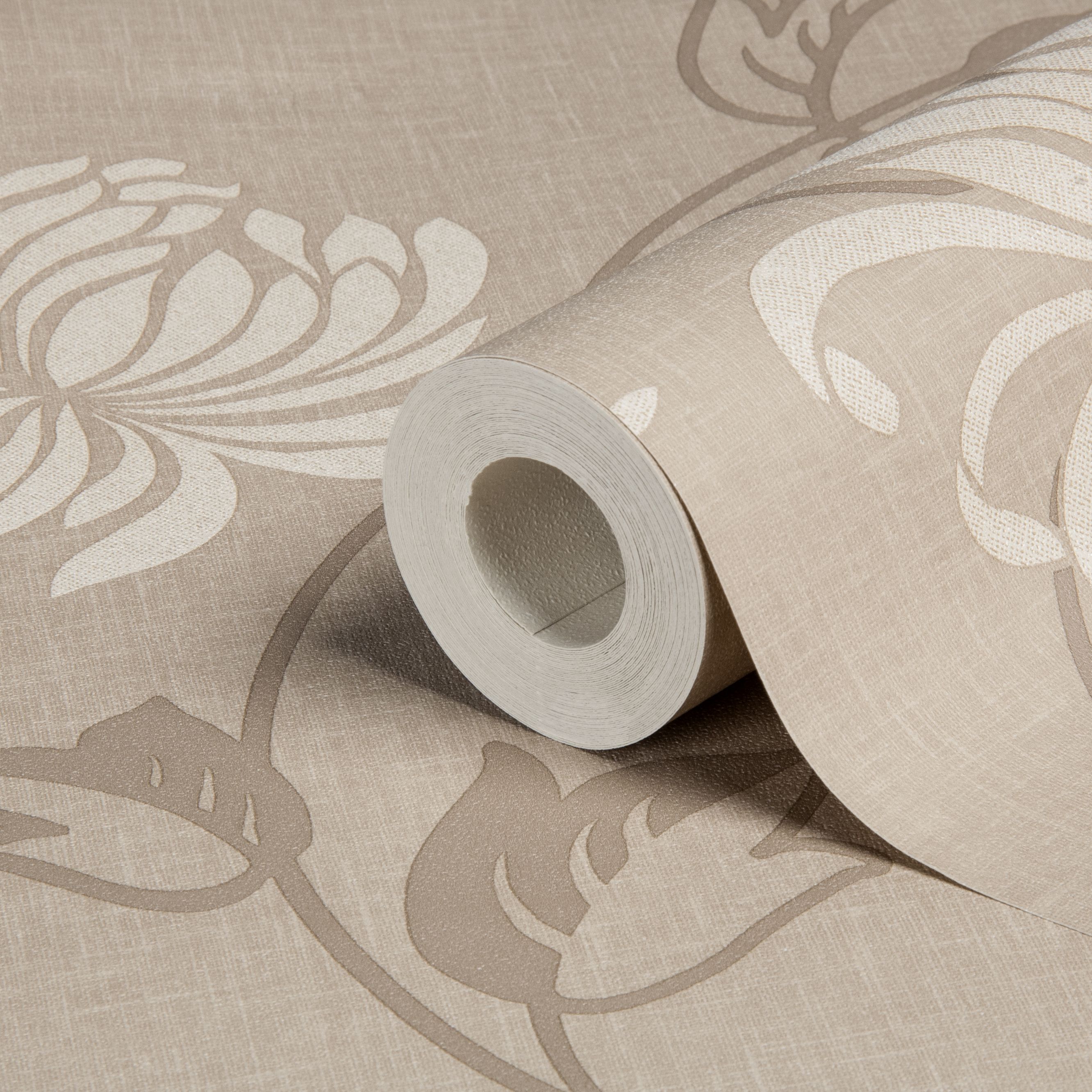 Arthouse Vintage Riva Stone Floral Smooth Wallpaper DIY