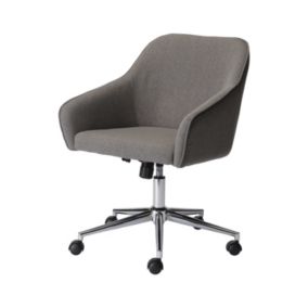 Arvor Dark grey Linen effect Office chair (H)945mm (W)620mm (D)640mm