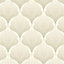 As Creation Beige, taupe & white Foliage Textured Wallpaper Sample