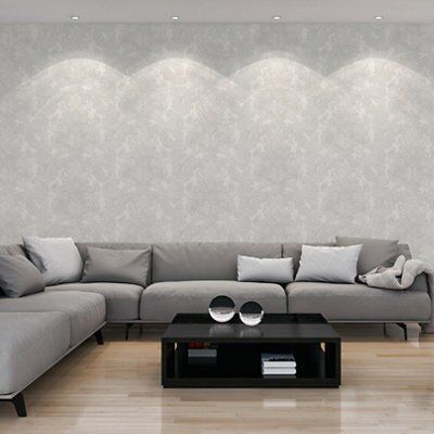 As Creation Bohemian burlesque Grey & white Metallic effect Large damask Embossed Wallpaper