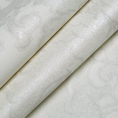 As Creation Bohemian burlesque Grey & white Metallic effect Large damask Embossed Wallpaper