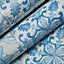 As Creation Chatsworth Blue & white Mosaic tile Textured Wallpaper