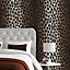 As Creation Dekora natural Black, brown & white Leopard skin Embossed Wallpaper