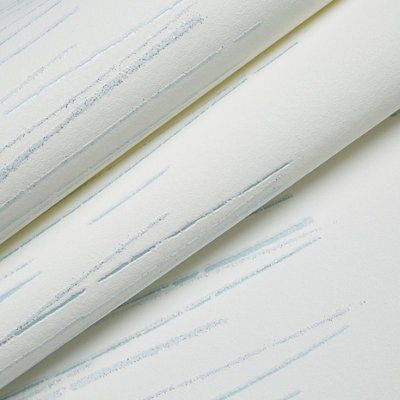 As Creation Life scribble Blue & white Striped Glitter effect Textured Wallpaper