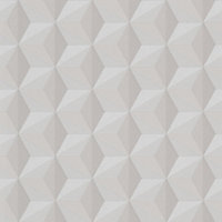 As Creation Pop colours Beige Geometric Textured Wallpaper