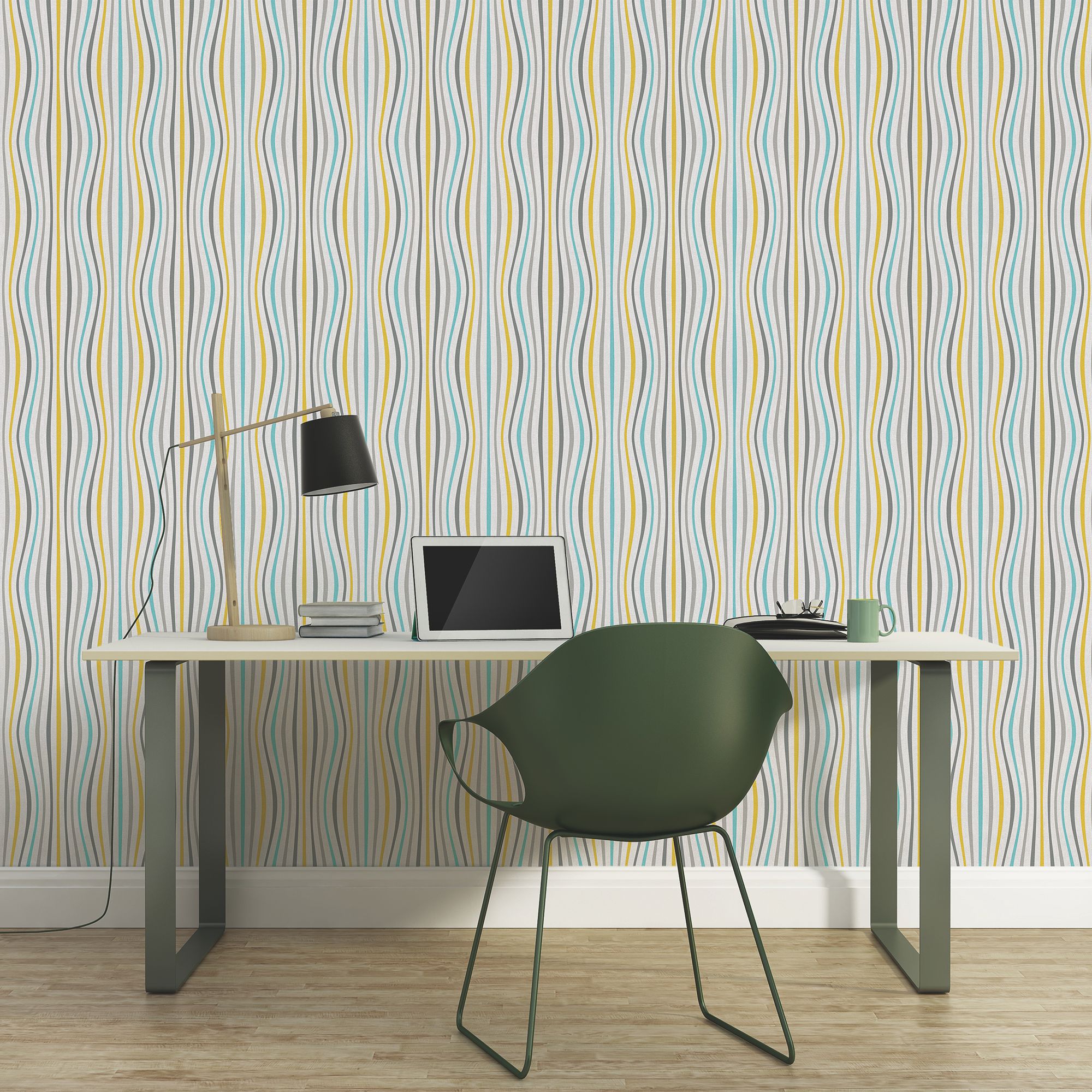As Creation Pop colours Multicolour 3D effect Retro Textured Wallpaper