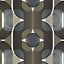 As Creation Retro motif Black, brown & grey Geometric Embossed Wallpaper