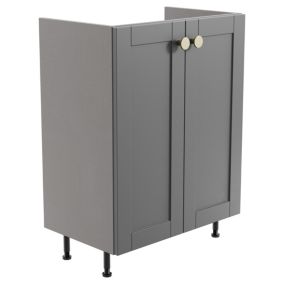 Ashford Matt Dusty grey Shaker Freestanding Base unit (W)595mm (H)820mm