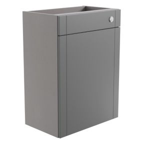 Ashford Matt Dusty grey Shaker Freestanding Toilet cabinet (H)820mm (W)595mm