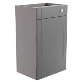 Ashford Matt Dusty grey Shaker Freestanding Toilet cabinet (W)495mm (H)820mm