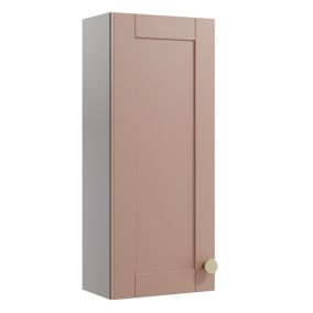 Ashford Matt Dusty pink Shaker Single Wall cabinet (W)295mm (H)720mm