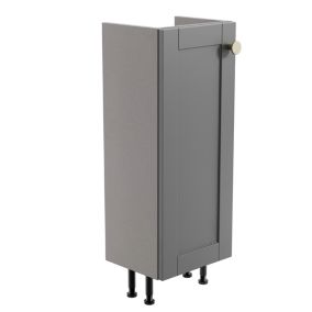 Ashford Matt Grey Freestanding Single Bathroom Cabinet (H) 820mm (W) 300mm