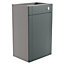 Ashford Matt Kombu green Shaker Freestanding Toilet cabinet (H)820mm (W)495mm