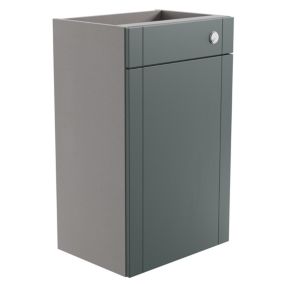 Ashford Matt Kombu green Shaker Freestanding Toilet cabinet (H)820mm (W)495mm
