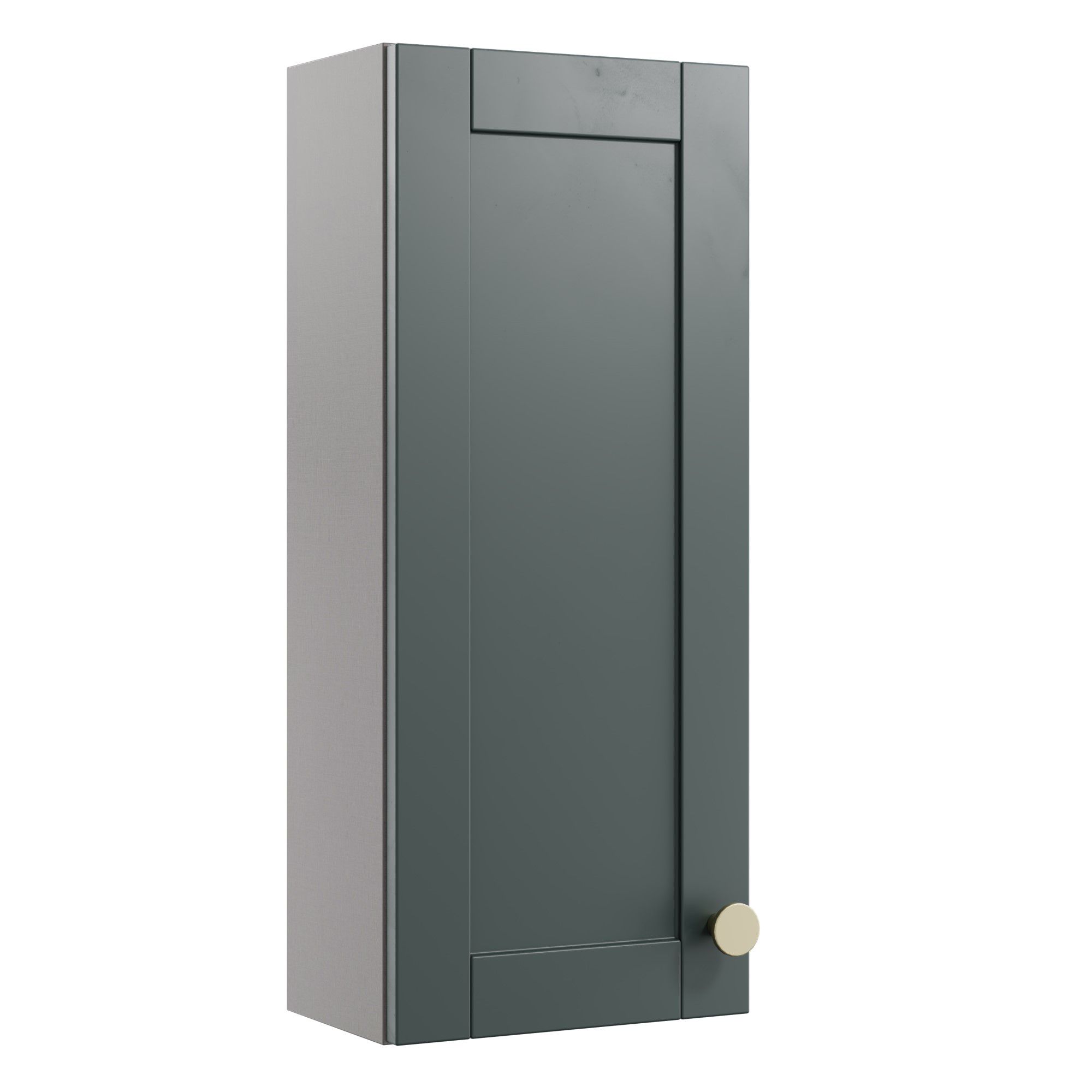 Ashford Matt Kombu green Single Bathroom Wall cabinet (H)72cm (W)29.5cm