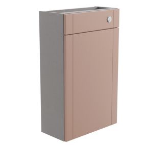 Ashford Matt Pink Toilet cabinet (H)820mm (W)500mm