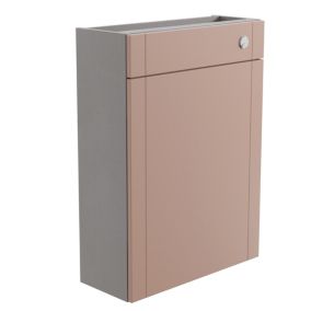 Ashford Matt Pink Toilet cabinet (H)820mm (W)600mm