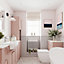 Ashford Standard Matt Dusty pink Double Freestanding Bathroom Vanity unit (H)82cm (W)60cm