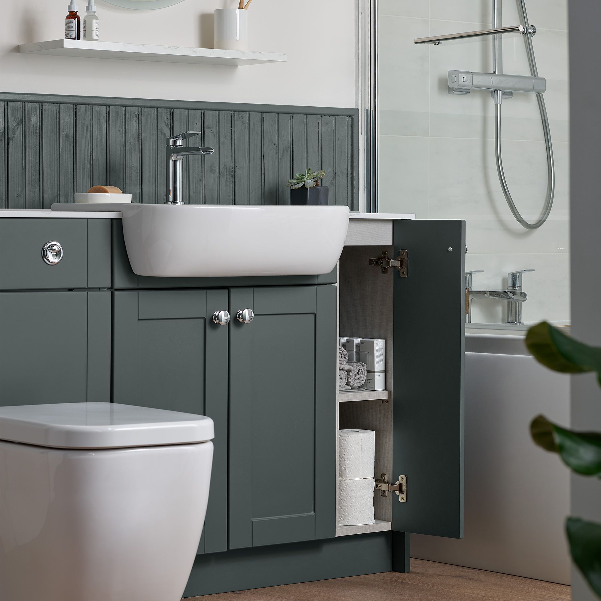 B&q cloakroom store vanity unit