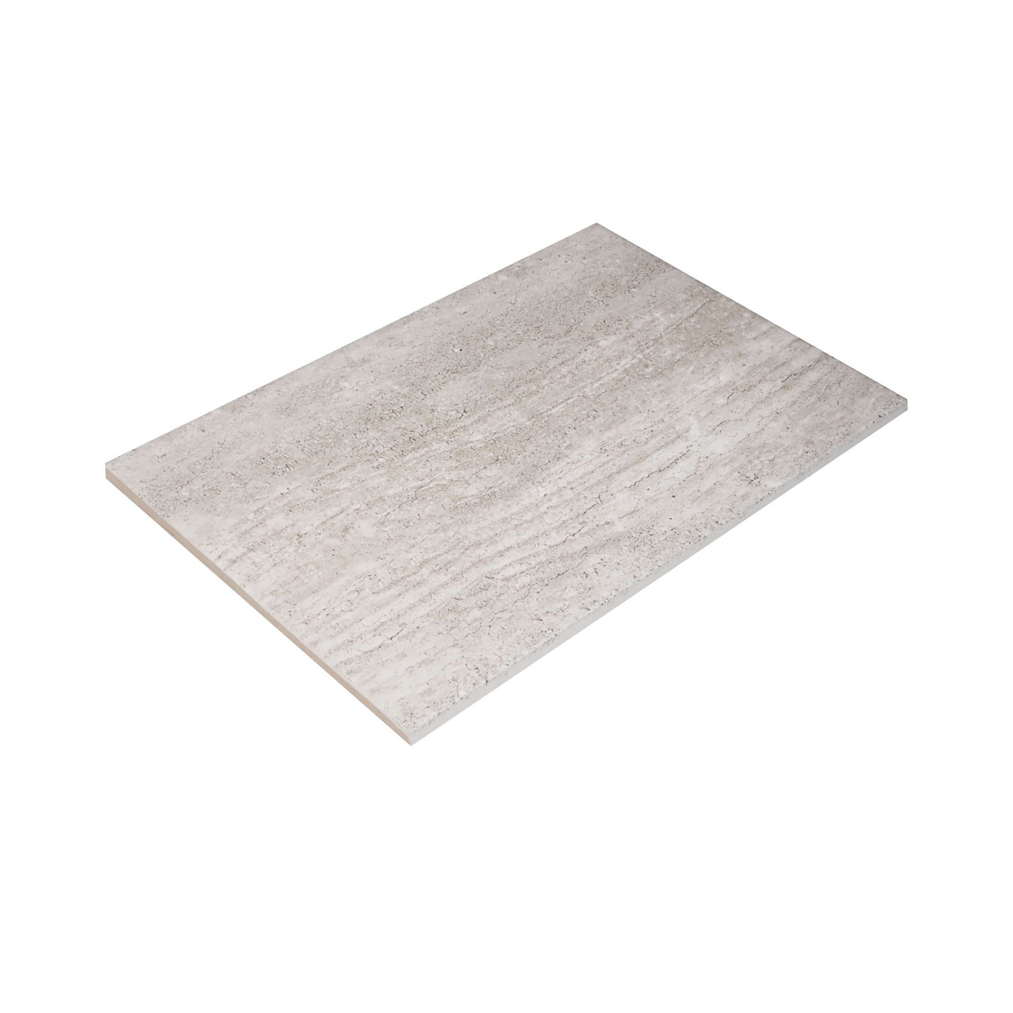 Ashlar Taupe Matt Stone effect Textured Ceramic Indoor Wall Tile Sample
