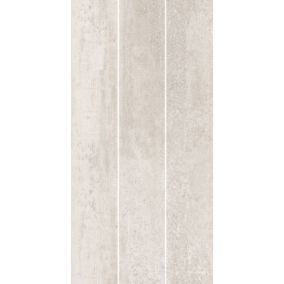 Ashlar Warm Taupe Matt Textured Stone effect Ceramic Wall Tile, Pack of 5, (L)600mm (W)300mm