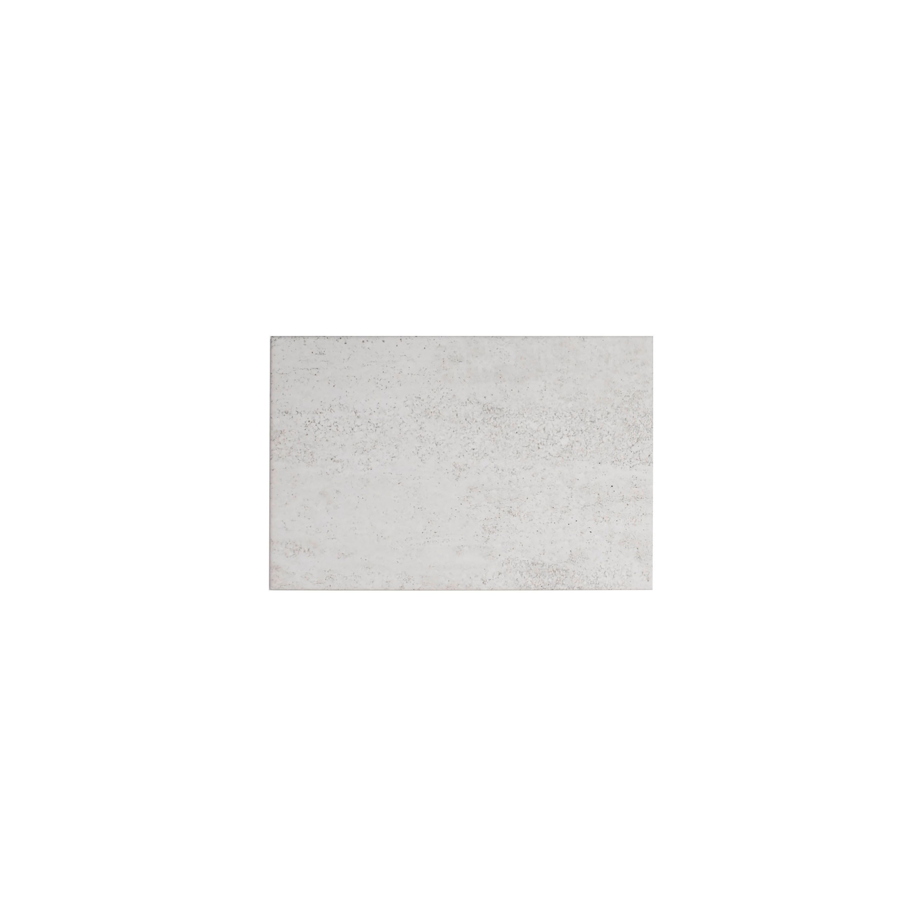 Ashlar Weathered White Matt Marble Stone effect Ceramic Wall & floor Tile, Pack of 17, (L)300mm (W)200mm