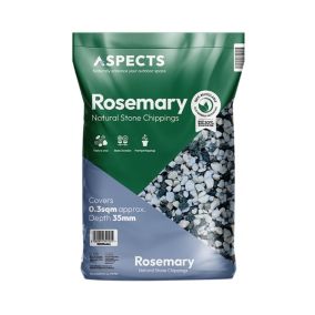 Aspects Rosemary Natural Green & White Blend Decorative stones, Large Bag