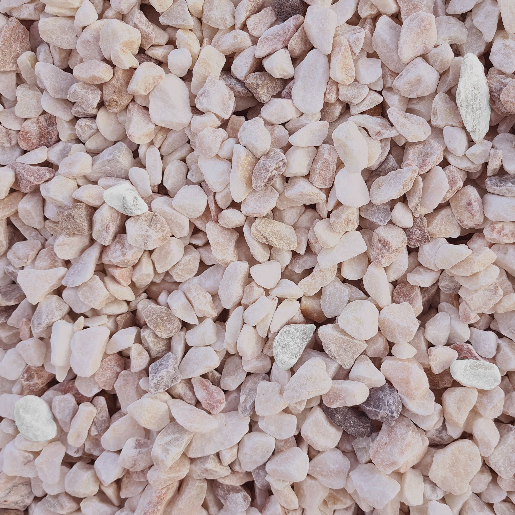 Aspects Sorbet Natural Pink & White Blend Decorative stones, Large Bag