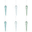 Assorted Blue surf Icicle Bauble, Pack of 6
