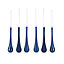 Assorted Blue Teardrop Decorations, Pack of 6