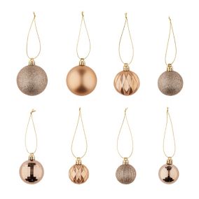 Assorted Champagne Bauble, Pack of 20