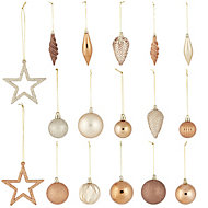 Assorted Champagne Bauble, Pack of 40