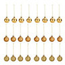 Assorted Gold effect Baubles, Pack of 24